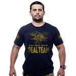 Camiseta Navy Seal Team Especial Warfare Azul