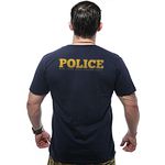 Camiseta Police NYPD Estampa Frente e Costas