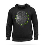 Casaco de Moletom Capuz Masculino Concept Line Leões Andam Com Leões Team Six.