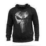 Casaco de Moletom Capuz Masculino Punisher Plate