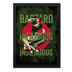 Poster com Moldura Tactical Fritz Bastard Infamous Inglorious