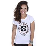 Camiseta Baby Look Feminina Academia No Pain No Gain 19/37