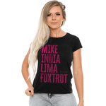 Camiseta Baby Look Feminina Girls Mike India Lima Foxtrot Team Six