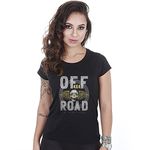 Camiseta Baby Look Feminina Off Road 4x4 Skull Fly