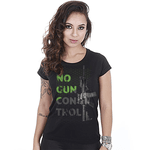 Camiseta Baby Look Feminina Squad T6 Magnata No Gun Control