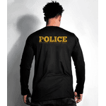 Camiseta Manga Longa Police NYPD Frente e Costas