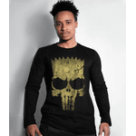 Camiseta Manga Longa Punisher Bart Gold Line