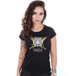 Camiseta Militar Baby Look Feminina Operações na Selva