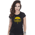 Camiseta Militar Baby Look Feminina PARA-SAR