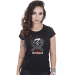  Camiseta Militar Baby Look Feminina Rotam