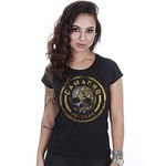 Camiseta Militar Baby Look Feminina Squad T6 Camacho Artesão Skull Ammunition