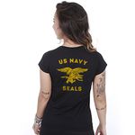 Camiseta Militar Baby Look Feminina US Navy Seals