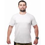 Camiseta Militar Básica Lisa Branca Team Six