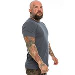 Camiseta Militar Básica Lisa Cinza Team Six