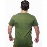  Camiseta Militar Básica Lisa Verde Team Six