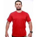 Camiseta Militar Básica Lisa Vermelha Team Six