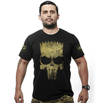 Camiseta Militar Punisher Bart Gold Line