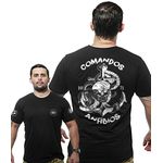 Camiseta Masculina Militar Wide Back Comandos Anfíbios Team Six.