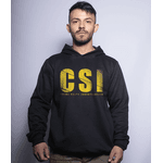 Casaco de Moletom Masculino Militar Com Capuz CSI Team Six