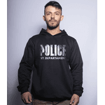 Casaco de Moletom Masculino Militar Com Capuz Police NYPD Team Six