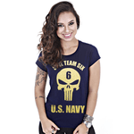 Kit 4 Camisetas Baby look Femininas Militares Soldier
