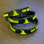 Kit Pulseira de Silicone com Fecho em Latão Dont Tread On Me Liberty Or Death Team Six