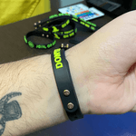 Kit Pulseira de Silicone com Fecho em Latão Dont Tread On Me Liberty Or Death Team Six
