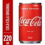 REFRIGERANTE 220ML COCA COLA LATA UN