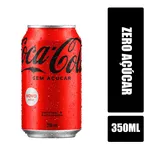 REFRIGERANTE 350ML COCA COLA ZERO LATA UN