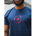 CAMISETA TRADICIONAL CIRCLE AZUL/VERMELHO