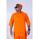 CAMISETA T-SHIRT OVERSIZED SPLASH OF COLOR - LARANJA