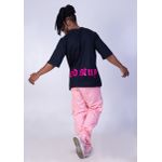 CAMISETA T-SHIRT OVERSIZED Panter - PRETO/ROSA