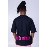 CAMISETA T-SHIRT OVERSIZED Panter - PRETO/ROSA