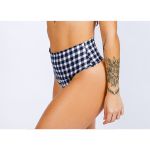 Calcinha Hot Pants Avulso - Xadrez Preto
