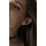 Earhook Zircônia Ródio