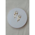 Brinco Argola Plaquinhas Ouro 