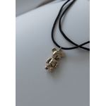Colar Teddy Peace e Love com Cordão Ouro 
