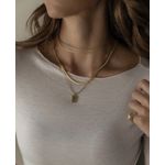 Colar Aro Fino Liso Ouro