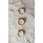 Anel Duplo Acetinado Ouro