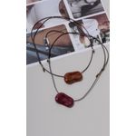 Colar Organic Color Resina