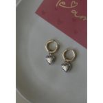 Brinco Argola Coração Mix de Banhos