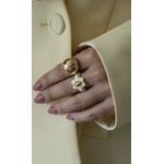 Anel Flor Resina Butter Yellow