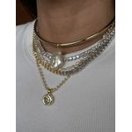 Choker Aro Pérola Ouro