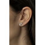 Brinco Duplo Prata 925