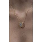 Colar Medalha Milagrosa Prata 925 Ouro