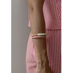 Bracelete Rosa e Off White Ouro