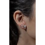 Brinco Moissanite Coração P