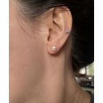 Brinco Pérola Água Doce Prata 925