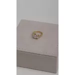 Anel Dedinho Prata 925 Banho de Ouro