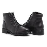 Coturno/Bota Feminino Casual/Militar – Leve, Confortável e Estiloso, sola baixa